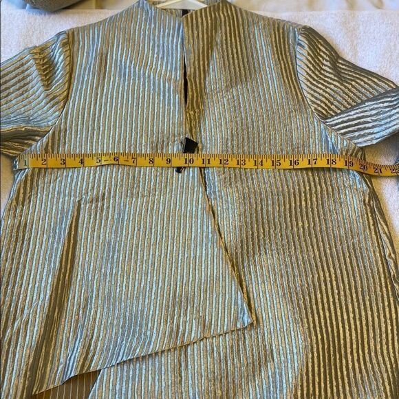 I.C. BY CONNIE K Silver Asymmetrical Single Button Closure Blazer Jacket… - Picture 13 of 13